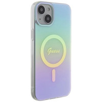Guess GUHMP15MHITSQ iPhone 15 Plus 6.7" turquoise/turquoise hardcase IML Iridescent MagSafe