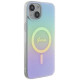 Guess GUHMP15MHITSQ iPhone 15 Plus 6.7" turquoise/turquoise hardcase IML Iridescent MagSafe