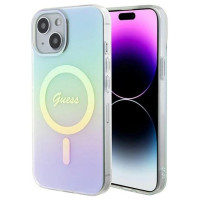Guess GUHMP15SHITSQ iPhone 15 6.1" turquoise/turquoise hardcase IML Iridescent MagSafe