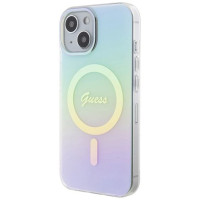 Guess GUHMP15SHITSQ iPhone 15 6.1" turquoise/turquoise hardcase IML Iridescent MagSafe