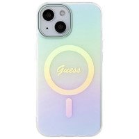 Guess GUHMP15SHITSQ iPhone 15 6.1" turquoise/turquoise hardcase IML Iridescent MagSafe