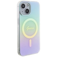 Guess GUHMP15SHITSQ iPhone 15 6.1" turquoise/turquoise hardcase IML Iridescent MagSafe