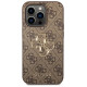 Guess GUHCP15L4GMGBR iPhone 15 Pro 6.1" brown/brown hardcase 4G Big Metal Logo