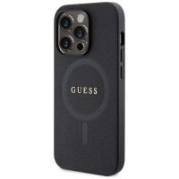 Guess GUHMP15LPSAHMCK iPhone 15 Pro 6.1" black/black hardcase Saffiano MagSafe
