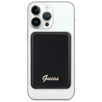 Guess MagSafe Metal Script Logo induction power bank 15W 5000mAh - black