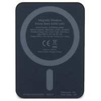 Guess MagSafe Metal Script Logo induction power bank 15W 5000mAh - black