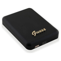 Guess MagSafe Metal Script Logo induction power bank 15W 5000mAh - black