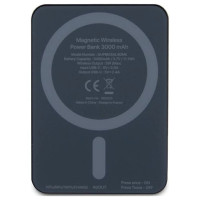 Guess MagSafe Metal Script Logo induction power bank 5W 3000mAh - black