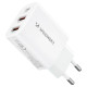 Wozinsky CWCUCW 30W USB-C / 2 x USB-A wall charger - white