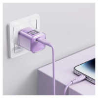 Acefast A53 PD 30W GaN USB-C charger with display - purple
