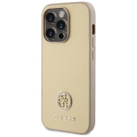 Guess GUHCP15LPS4DGPD iPhone 15 Pro 6.1" gold/gold hardcase Strass Metal Logo