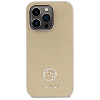 Guess GUHCP15LPS4DGPD iPhone 15 Pro 6.1" gold/gold hardcase Strass Metal Logo