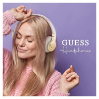 Guess Bluetooth on-ear headphones GUBH604GEMP pink/pink 4G Script