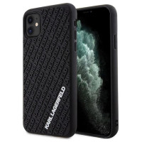 Karl Lagerfeld KLHCN613DMKRLK iPhone 11 / Xr 6.1" black/black hardcase 3D Rubber Multi Logo
