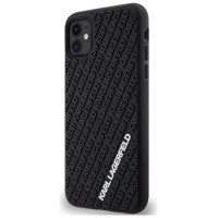 Karl Lagerfeld KLHCN613DMKRLK iPhone 11 / Xr 6.1" black/black hardcase 3D Rubber Multi Logo
