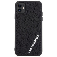 Karl Lagerfeld KLHCN613DMKRLK iPhone 11 / Xr 6.1" black/black hardcase 3D Rubber Multi Logo