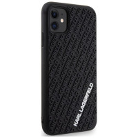 Karl Lagerfeld KLHCN613DMKRLK iPhone 11 / Xr 6.1" black/black hardcase 3D Rubber Multi Logo