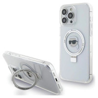 Karl Lagerfeld KLHMP15LHMRSKHH iPhone 15 Pro 6.1" white/white hardcase Ring Stand Karl Head MagSafe