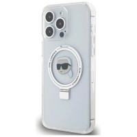 Karl Lagerfeld KLHMP15LHMRSKHH iPhone 15 Pro 6.1" white/white hardcase Ring Stand Karl Head MagSafe