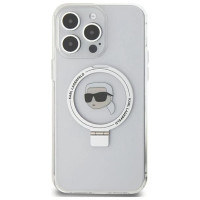 Karl Lagerfeld KLHMP15LHMRSKHH iPhone 15 Pro 6.1" white/white hardcase Ring Stand Karl Head MagSafe