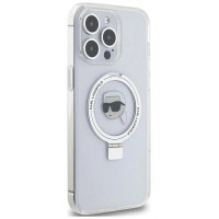 Karl Lagerfeld KLHMP15LHMRSKHH iPhone 15 Pro 6.1" white/white hardcase Ring Stand Karl Head MagSafe