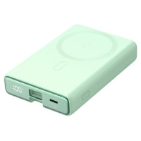 Joyroom Powerbank Joyroom JR-PBM01 magnetic 10000mAh 20W with stand + Lightning cable - USB-C - green