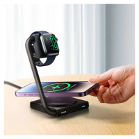 Joyroom JR-WQN05 15W MagSafe / Qi 2in1 inductive charger foldable - black