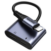 Joyroom SY-L02 Lightning to 2x Lightning DAC adapter 2in1 - black