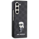 Karl Lagerfeld Saffiano Monogram Ikonik Pin case for Samsung Galaxy Z Fold 5 - black