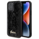 Guess Sequin Script Metal case for iPhone 12/12 Pro - black