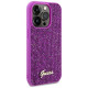 Guess Disco Metal Script case for iPhone 14 Pro Max - fuchsia