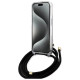 Guess Crossbody Cord 4G Print Case for iPhone 15/14/13 - Black