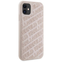 Karl Lagerfeld Quilted K Pattern case for iPhone 11 / Xr - pink