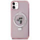 Karl Lagerfeld Ring Stand Karl&Choupette MagSafe case for iPhone 11 / Xr - pink