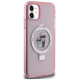 Karl Lagerfeld Ring Stand Karl&Choupette MagSafe case for iPhone 11 / Xr - pink