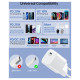 Choetech PD5007 USB-C PD 30W GaN wall charger - white