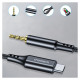 Choetech AUX008 USB-C / mini jack 3.5mm cable 2 m - black