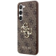 Guess 4G Big Metal Logo Case for Samsung Galaxy S24+ - Brown