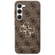 Guess 4G Big Metal Logo Case for Samsung Galaxy S24+ - Brown