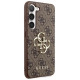 Guess 4G Big Metal Logo Case for Samsung Galaxy S24+ - Brown