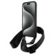 BMW M Edition Carbon Tricolor Lines & Strap case for iPhone 15 / 14 / 13 - black