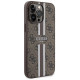 Guess 4G Printed Stripes MagSafe case for iPhone 15 Pro Max - brown