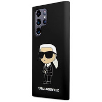 Karl Lagerfeld Silicone Ikonik case for Samsung Galaxy S24 Ultra - black