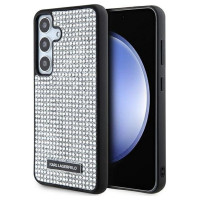 Karl Lagerfeld Rhinestone Metal Logo case for Samsung Galaxy S24 - silver