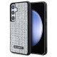 Karl Lagerfeld Rhinestone Metal Logo case for Samsung Galaxy S24 - silver
