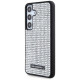 Karl Lagerfeld Rhinestone Metal Logo case for Samsung Galaxy S24 - silver