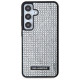 Karl Lagerfeld Rhinestone Metal Logo case for Samsung Galaxy S24 - silver