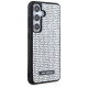 Karl Lagerfeld Rhinestone Metal Logo case for Samsung Galaxy S24 - silver