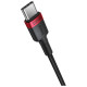 Baseus Cafule USB-C / USB-C cable 100W 1 m - red-black and black-gray (2 pcs.)
