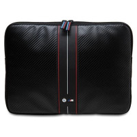 BMW Carbon & Red Stripe sleeve for a 16" laptop - black